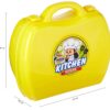 Amazon Brand - Jam & Honey Kitchen Set for Kids | Pretend and Play Toy | Portable Suitcase with Realistic Cooking Toys | for Boys & Girls 2+ Years | Non-Toxic | 24 Pieces | Multicolour