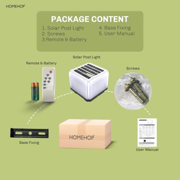 1775999081_Homehop-Abs-Solar-Light-Outdoor-Waterproof-96-LED-Pillar-lamp-Automatic-for-Home-Wall-Garden-Patio-Compound-with-Three-Color-Modes-3.2V1500mah12W.jpg Homehop Abs Solar Light Outdoor Waterproof 96 LED Pillar lamp Automatic for Home, Wall, Garden, Patio, Compound with Three Color Modes (3.2V/1500mah/12W)