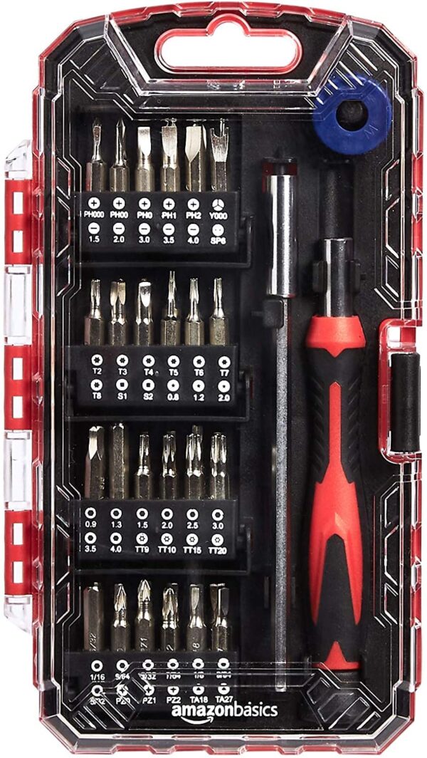 1776001024_AmazonBasics-51-Piece-Precision-Screwdriver-Bit-Set-17.1-x-9.7-x-2.8-cm.jpg AmazonBasics 51-Piece Precision Screwdriver Bit Set, 17.1 x 9.7 x 2.8 cm