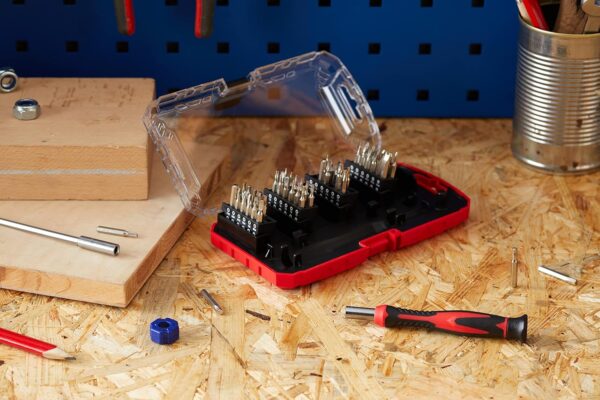 1776001028_AmazonBasics-51-Piece-Precision-Screwdriver-Bit-Set-17.1-x-9.7-x-2.8-cm.jpg AmazonBasics 51-Piece Precision Screwdriver Bit Set, 17.1 x 9.7 x 2.8 cm