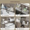 1776006821_Clear-Suction-Cup-Sink-Rack-No-Drilling-Bathroom-Kitchen-Storage-Shelf-Transparent-Soap-Holder-Dispenser-Organizer-Rust-Proof-Plastic-Space-Saving.jpg Clear Suction Cup Sink Rack | No Drilling Bathroom & Kitchen Storage Shelf | Transparent Soap Holder & Dispenser Organizer | Rust-Proof Plastic & Space-Saving