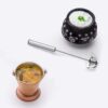 Stainless Steel Spring Mixi Egg, Lassi, Butter Milk Maker, Mixer Hand Hand Push Blender for Home Tool for Egg Beater, Kitchen Utensils for Blending, Whisking, Beating, Stirring, Silver