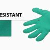 JWXSTORE Rubber Coated Cotton Cut N Slip Resistant Garden Gloves Multicolor - 2 Pairs, Pack of 1