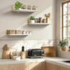 1776010495_Wall-Mounted-Bathroom-Shelves-Set-of-3-White-Rustic-Wood-Floating-Shelves-with-Metal-Brackets-Wall-Storage-Rack-for-Toiletries-Organizer-Washbasin-Kitchen-Living-Room-Golden-White.jpg Wall Mounted Bathroom Shelves Set of 3, White Rustic Wood Floating Shelves with Metal Brackets, Wall Storage Rack for Toiletries Organizer Washbasin Kitchen Living Room (Golden White)