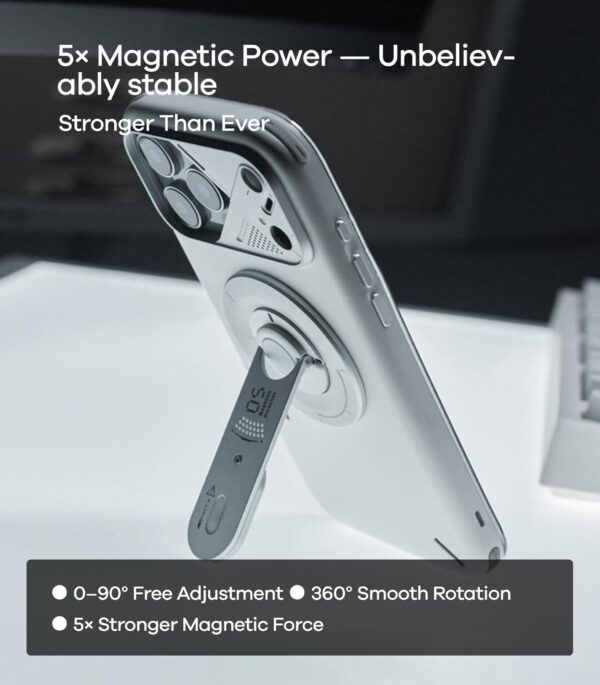 1776012048_Aulumu-G05-Air-for-MagSafe-Grip-Stand-Rotation-Angle-Adjustment-Aluminium-Alloy-Ultra-Light-Ultra-Thin-with-Box-Opener-Silver.jpg Aulumu G05 Air for MagSafe Grip Stand | Rotation Angle Adjustment |Aluminium Alloy Ultra Light & Ultra Thin | with Box Opener- Silver