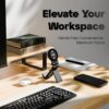 FLOE | Foldable Magnetic Stand | 360° Adjustable Viewing, Universal Compatibility, Clamp-Based Secure Grip | for Remote Professionals, Creators, Travelers and Kitchen Use | Pocket-Sized When Folded