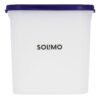 Amazon Brand - Solimo Modular Plastic Storage Containers with Lid | Airtight | BPA-Free | Set of 6 | 1.8 L (Blue)