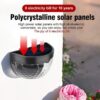 Solar Deck Outdoor Lights Waterproof Automatic Day Off & Night On Solar Lights for Outdoor Garden, Patio,Pathway,Wall,Stair & Yard Decoration,Balconies (Warm White) (2)
