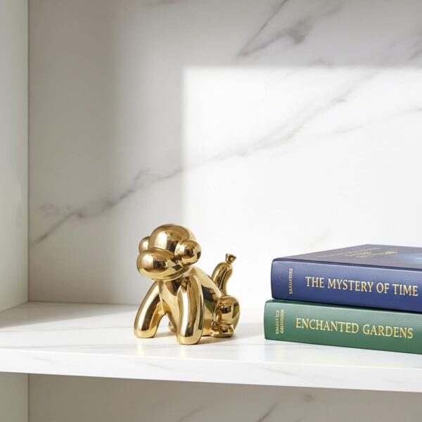 1776024953_Gold-Home-Decor-Balloon-Figurine-Accent-Small-Ceramic-Animal-Statue-Handmade-Sculpture-Ornament-Monkey.jpg Gold Home Décor Balloon Figurine Accent, Small Ceramic Animal Statue Handmade Sculpture Ornament (Monkey)