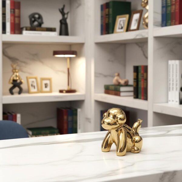 1776024956_Gold-Home-Decor-Balloon-Figurine-Accent-Small-Ceramic-Animal-Statue-Handmade-Sculpture-Ornament-Monkey.jpg Gold Home Décor Balloon Figurine Accent, Small Ceramic Animal Statue Handmade Sculpture Ornament (Monkey)
