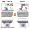 FiABLE Premium Grade Silicone Trivet Mats - High Heat Resistant mats, Non Stick, Non Slip, Scratch Proof | Coasters for Hot Pans | 8mm Extra Thick for Dining and Kitchen - Set of 3 Grey