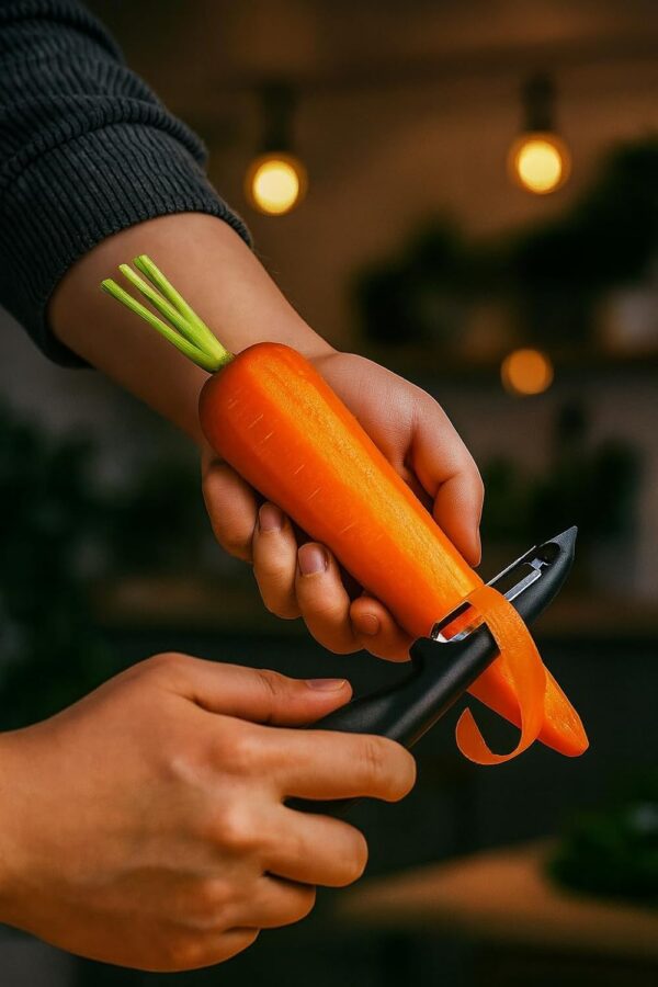 Top Chef Forever Peeler – Simple, Strong & Built to Last – Black