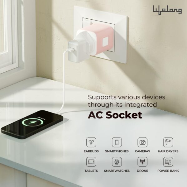 1776041317_Lifelong-Electronics-10A-Universal-Travel-Adapter-All-in-One-2500W-Heavy-Duty-Power-180-Countries-EuropeUSUKAUAsia-etc.-9-Hole-International-Worldwide-Socket-Accessories-Latest-Launch.jpg Lifelong Electronics 10A Universal Travel Adapter All in One | 2500W Heavy Duty Power | 180+ Countries - Europe/US/UK/AU/Asia etc. | 9-Hole International Worldwide Socket Accessories (Latest Launch)