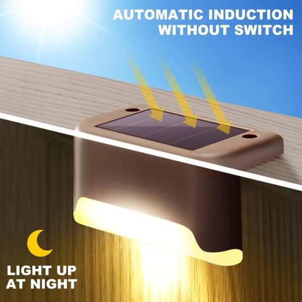 1776061483_Solar-Deck-Lights-For-Best-Entry-wayback-yard-solar-step-light-Outdoor-Waterproof-decorative-lights-sensor-light-perfects-for-stairs-path-deck-garden-fenceand-porchWarm-White-12.jpg Solar Deck Lights For Best Entry way,back yard solar step light Outdoor Waterproof decorative lights sensor light perfects for stairs, path, deck, garden, fence,and porch(Warm White) (12)