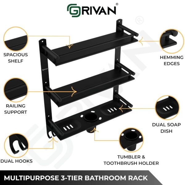 1776066098_GRIVAN-Stainless-Steel-3-Tier-Bathroom-Accessories-Set-–-Heavy-Duty-Bathroom-Shelves-with-Dual-Soap-Holder-Toothbrush-Holder-Tumbler-Wall-Mounted-Bathroom-Organizer.jpg GRIVAN Stainless Steel 3-Tier Bathroom Accessories Set – Heavy Duty Bathroom Shelves with Dual Soap Holder, Toothbrush Holder & Tumbler | Wall Mounted Bathroom Organizer