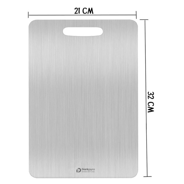 Darkpyro Stainless Steel Chopping Board,Vegetable and Fruit Cutting Board Pack of 1