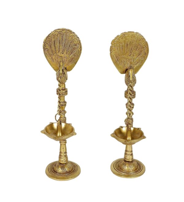 1776073180_Two-Moustaches-Peacock-Design-9-Inches-Brass-Hanging-Diya-Pair-Diya-for-Pooja-Diyas-for-Home-Decoration-Antique-Yellow-Standard-Pack-of-2.jpg Two Moustaches Peacock Design 9 Inches Brass Hanging Diya Pair, Diya for Pooja, Diyas for Home Decoration, Antique Yellow, Standard, Pack of 2