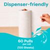 Origami 2 Ply 2 in 1 Kitchen Tissue Paper Roll | Tough, Super Absorbent & Food Safe Tissues for Spotless Cleaning | Ideal for Multi Purpose Use (60 Pulls Per Roll, 120 Sheets)