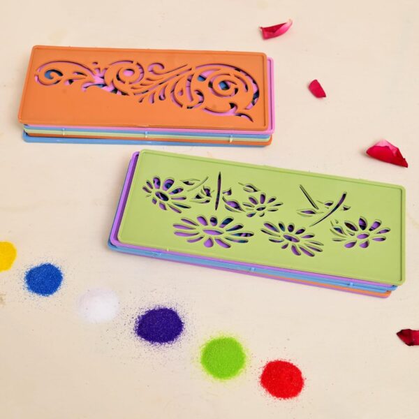 1776080507_CraftVatika-Rangoli-Stencil-Set-of-12-Diwali-Decoration-Items-Rangoli-Making-muggu-Stencils-for-Floor-Decorations-Reusebale-Rangoli-Stencils-18-CM-Rectangular.jpg CraftVatika Rangoli Stencil Set of 12, Diwali Decoration Items, Rangoli Making muggu Stencils for Floor Decorations, Reusebale Rangoli Stencils (18 CM Rectangular)