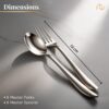 Frenchware Cutlery (Set of 12, Stainless Steel Spoons - 6 and Forks - 6), 100% Food Grade, Non Toxic, Anti-Rust, Dishwasher Safe, Perfect Gifting Set for All Occasions