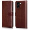 WOW IMAGINE Shock Proof Flip Cover Back Case Cover for Oppo K14x 5G | Oppo A6x | A6s 5G (Flexible | Leather Finish | Card Pockets Wallet & Stand | Brown)