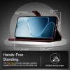 WOW IMAGINE Shock Proof Flip Cover Back Case Cover for Oppo K14x 5G | Oppo A6x | A6s 5G (Flexible | Leather Finish | Card Pockets Wallet & Stand | Brown)