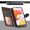 Pikkme Samsung Galaxy M13 4G Flip Case Leather Finish | Inside TPU with Card Pockets | Wallet Stand and Shock Proof | Magnetic Closing | Complete Protection Flip Cover (Coffee)