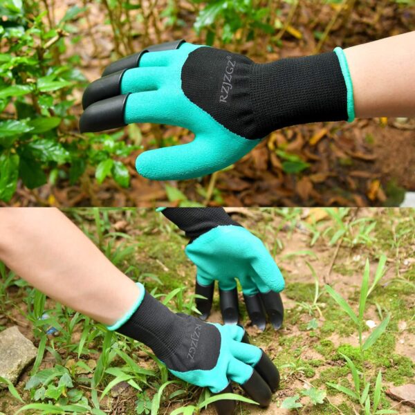 1776098709_RZJZGZ-RubberPlastic-2-Pairs-Garden-Gloves-With-Claws-For-Women-And-Men-Both-Hands-Gardening-Work-Gloves-Garden-Gloves-Yard-Work-Safe-Gloves-For-Easy-Digging-Planting-Green-Pack-of-1.jpg RZJZGZ Rubber,Plastic 2 Pairs Garden Gloves With Claws For Women And Men Both Hands Gardening Work Gloves Garden Gloves Yard Work Safe Gloves For Easy Digging Planting, Green, Pack of 1