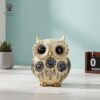 The Spiritual Living Owl Statue for Good Luck II Aesthetic Resin Owl Art Figure Showpiece II 3.5 Inch II Feng Shui & Vastu II Evil Eye II Showpiece for Home Decor II II (6 INCH, 1)