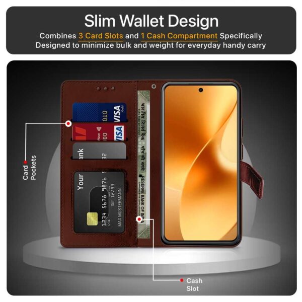 1776109075_WOW-IMAGINE-Shock-Proof-Flip-Cover-Back-Case-Cover-for-Realme-15-5G-Flexible-Leather-Finish-Card-Pockets-Wallet-Stand-Chestnut-Brown.jpg WOW IMAGINE Shock Proof Flip Cover Back Case Cover for Realme 15 5G (Flexible | Leather Finish | Card Pockets Wallet & Stand | Chestnut Brown)