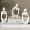 1776110699_Ceramic-Thinker-Statue-5In-Set-of-3-Abstract-Men-Figurine-Showpiece-Modern-Sculpture-Home-Decor-for-Living-Room-Bedroom-Bookshelf-Office-Table-Housewarming-Birthday-Gift-White.jpg Ceramic Thinker Statue 5In -Set of 3 | Abstract Men Figurine Showpiece Modern Sculpture | Home Decor for Living Room Bedroom Bookshelf Office Table | Housewarming Birthday Gift (White)