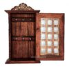 Wooden Key Holder Wall Hanging With 6 Hooks for Home Office Bedroom Living Room - Key Box Cabinet Rack