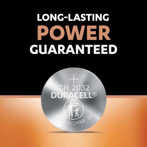 Duracell CR2032 Lithium Coin Battery, Pack of 50, Specialty Devices, Child Resistant Packaging, Electronic car Keys, Scale