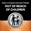 Duracell CR2032 Lithium Coin Battery, Pack of 50, Specialty Devices, Child Resistant Packaging, Electronic car Keys, Scale