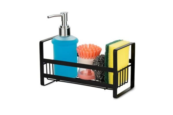 1776122816_Self-Adhesive-Kitchen-Sink-Organizer-Rack-Wall-Mounted-Sponge-Holder-Basket-for-Detergent-Bottle-Scrubber-Brush-Rustproof-Steel-Storage-Rack-for-Bathroom-Kitchen-Use-Sponge.jpg Self Adhesive Kitchen Sink Organizer Rack | Wall Mounted Sponge Holder Basket for Detergent Bottle, Scrubber & Brush | Rustproof Steel Storage Rack for Bathroom & Kitchen Use (Sponge)
