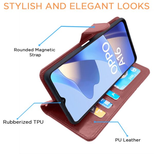1776129025_Pikkme-Oppo-A16-Flip-Cover-PU-Leather-Finish-360-Protection-Wallet-Stand-Strong-Magnetic-Flip-Case-for-Oppo-A16-Brown.jpg Pikkme Oppo A16 Flip Cover | PU Leather Finish | 360 Protection | Wallet & Stand | Strong Magnetic Flip Case for Oppo A16 (Brown)