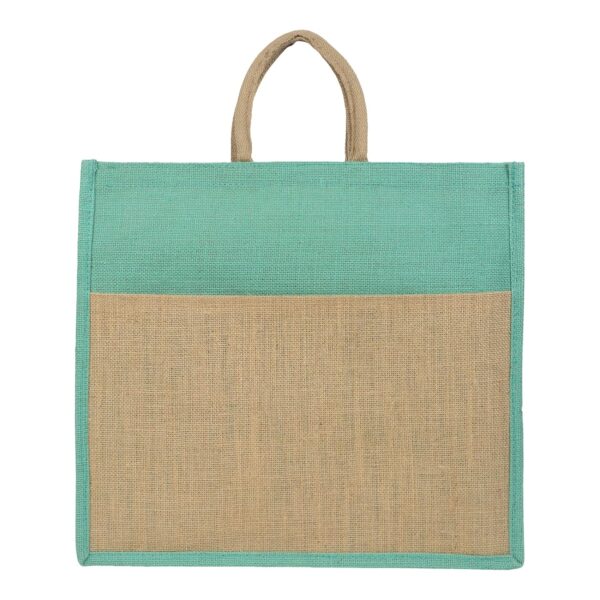 DOUBLE R BAGS Eco Friendly Jute Jhola Bag With Reinforced Handles For Kitchen Essential,Grocery, Shopping, Fruits And Vegetable
