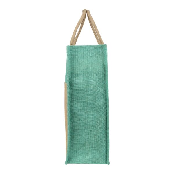 DOUBLE R BAGS Eco Friendly Jute Jhola Bag With Reinforced Handles For Kitchen Essential,Grocery, Shopping, Fruits And Vegetable