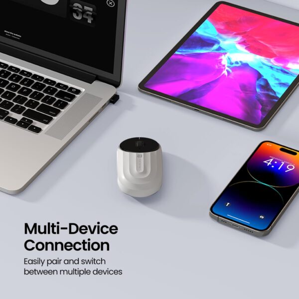 1776133074_Portronics-Toad-6-Bluetooth-Wireless-Mouse-with-2.4-GHz-USB-Receiver-Multi-Device-Pairing-Built-in-Battery-1200-DPI-SensorWhite.jpg Portronics Toad 6 Bluetooth Wireless Mouse with 2.4 GHz USB Receiver, Multi-Device Pairing, Built in Battery, 1200 DPI Sensor(White)