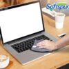 SOFTSPUN Microfiber Super Absorbent Small Wipes 500 GSM 20X30 Cms 5 Piece Grey! Highly Absorbent Lint and Streak Free Multi -Purpose Wash Cloth for Kitchen Window Stainless Steel Silverware.