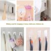 Claiez Adhesive Hooks 13.2LB(Max) Heavy Duty Self Adhesive Hooks Transparent Waterproof and Oilproof Wall Hooks for Kitchen Bathroom Shower Door Outdoor Home Improvement Utility Hook 10 Pack