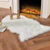 VRB Dec 1 Mtr 60Inch Fur White Solid Cloth For Decoration,Baby Photoshoot Props Cloth For Decoration,Parties,Costumes, Gift Packing,Party Decor,Backdrop For Wedding Mandap,Pooja (White, 1 Mtr)