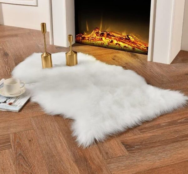 VRB Dec 1 Mtr 60Inch Fur White Solid Cloth For Decoration,Baby Photoshoot Props Cloth For Decoration,Parties,Costumes, Gift Packing,Party Decor,Backdrop For Wedding Mandap,Pooja (White, 1 Mtr)