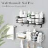 1776151689_Boniry-Bathroom-Shelf-for-Wall-Self-Adhesive-Bathroom-Organiser-4-Hooks-for-Towel-Holder-Space-Saving-Wall-Mounted-Bathroom-Shelf-with-Elegant-Design-Pack-of-2.jpg Boniry Bathroom Shelf for Wall, Self Adhesive Bathroom Organiser, 4 Hooks for Towel Holder, Space-Saving Wall Mounted Bathroom Shelf with Elegant Design (Pack of 2)