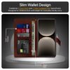 WOW IMAGINE Shock Proof Flip Cover Back Case Cover for Realme GT 7 5G | Realme GT 7T 5G (Flexible | Leather Finish | Card Pockets Wallet & Stand | Chestnut Brown)