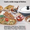 Hawkins Futura 2.5 Litre Deep Fry Pan, Non Stick Kadai with Stainless Steel Lid, Round Bottom Kadhai, Black (NK25S)