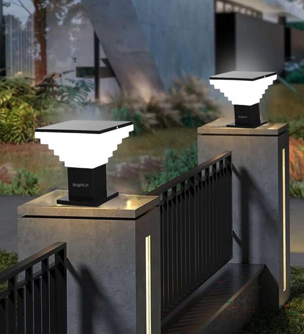BrighLyt Waterproof Outdoor Gate Light for Home Entrance, Decorative Garden Lamp, Rustproof Gate Lamp, Pillar for Patio & Boundary Wall (GL30, Pack of 1)