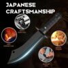 Stainless Steel Meat Knife for Kitchen, Heavy Duty Knife for Chopping, Dicing & Mincing,Butcher Knife for Home & Restaurant Use,Ergonomic Handle (1PC, Black)
