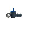 Drip Irrigation Mini T Type Valve with Blue Handle|Plastic 3-Way Barbed Flow Control Valves|for Watering Pipe Multi Joint Connectors Home Garden Agriculture Irrigation Accessory-20MM(25 Pcs)