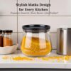 1776187204_Airtight-Matuki-Jar-Container-Set-of-2-900ml-Each-BPA-Free-Kitchen-Storage-Jars-for-Grocery-Masala-Pulses-Snacks-Leakproof-Transparent-Stackable-Containers.jpg Airtight Matuki Jar Container Set of 2 (900ml Each) BPA Free Kitchen Storage Jars for Grocery, Masala, Pulses, Snacks | Leakproof Transparent Stackable Containers